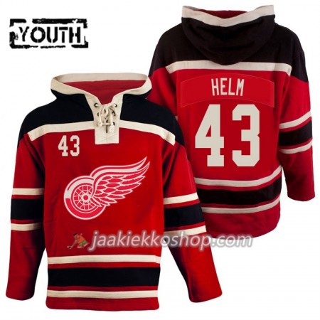 Lapsille NHL Detroit Red Wings Darren Helm 43 Punainen Sawyer Hooded Sweatshirt
